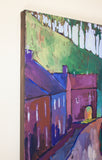 Original art for sale at UGallery.com | Ancient Market Town by Robert Hofherr | $1,150 | acrylic painting | 24' h x 30' w | thumbnail 2