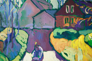 Boating on a Canal by Robert Hofherr |   Closeup View of Artwork 