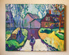 Original art for sale at UGallery.com | Boating on a Canal by Robert Hofherr | $950 | acrylic painting | 24' h x 30' w | thumbnail 3