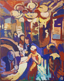 Original art for sale at UGallery.com | Drinks by Robert Hofherr | $875 | acrylic painting | 28' h x 22' w | thumbnail 1