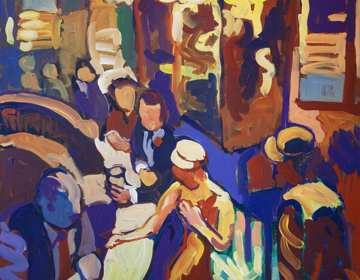 Drinks by Robert Hofherr |  Closeup View of Artwork 