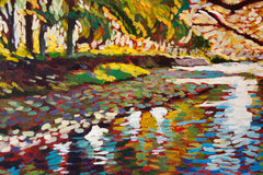 Original art for sale at UGallery.com | Lazy River by Robert Hofherr | $1,800 | acrylic painting | 24' h x 36' w | thumbnail 4