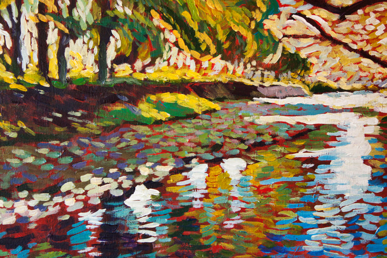 Lazy River by Robert Hofherr |   Closeup View of Artwork 