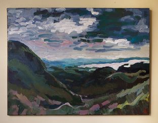 Original art for sale at UGallery.com | Loch Lomond by Robert Hofherr | $700 | acrylic painting | 18' h x 24' w | photo 3