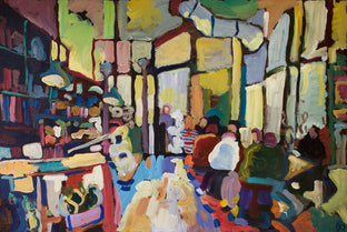 Original art for sale at UGallery.com | The Meeting Place by Robert Hofherr | $1,550 | acrylic painting | 24' h x 36' w | photo 1