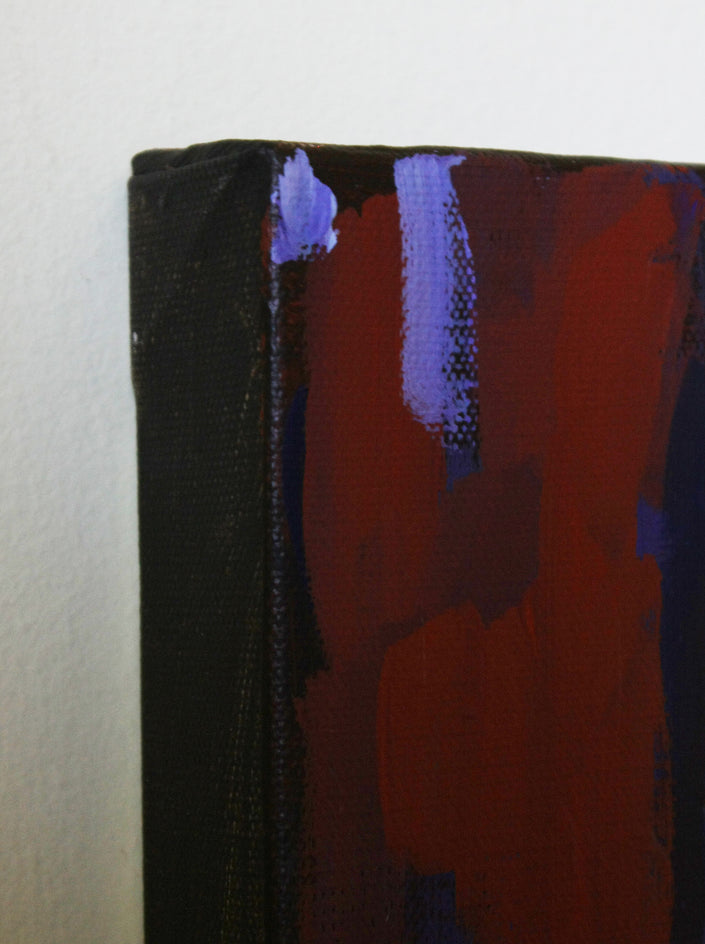 Road with Large Trees by Robert Hofherr |  Side View of Artwork 