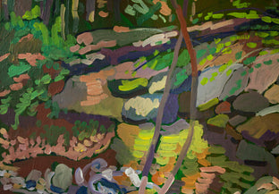 Rock Run by Robert Hofherr |   Closeup View of Artwork 