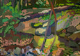 Original art for sale at UGallery.com | Rock Run by Robert Hofherr | $750 | acrylic painting | 24' h x 24' w | thumbnail 4