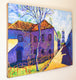 Original art for sale at UGallery.com | A Street in the Old City by Robert Hofherr | $925 | acrylic painting | 22' h x 28' w | thumbnail 3