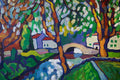 Original art for sale at UGallery.com | View of Stone Bridge by Robert Hofherr | $975 | acrylic painting | 24' h x 30' w | thumbnail 4