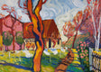 Original art for sale at UGallery.com | Walking the Path by Robert Hofherr | $1,100 | acrylic painting | 24' h x 24' w | thumbnail 4