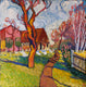 Original art for sale at UGallery.com | Walking the Path by Robert Hofherr | $1,100 | acrylic painting | 24' h x 24' w | thumbnail 1