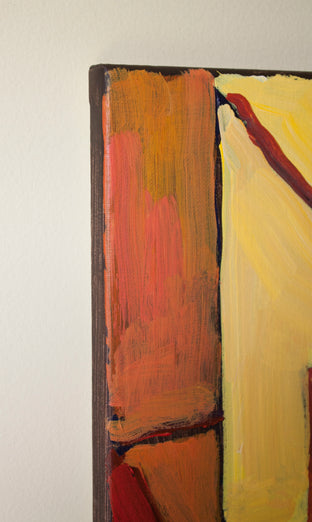 Walking through the Market by Robert Hofherr |  Side View of Artwork 