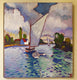 Original art for sale at UGallery.com | Where the Creek Widens by Robert Hofherr | $900 | acrylic painting | 20' h x 20' w | thumbnail 3