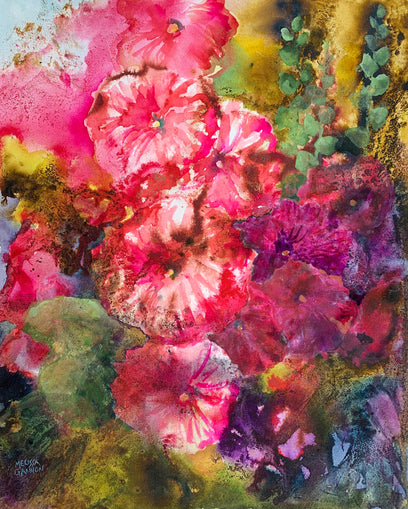 Hollyhock Magic by Melissa Gannon | Artwork Main Image
