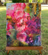 Original art for sale at UGallery.com | Hollyhock Magic by Melissa Gannon | $600 | mixed media artwork | 20' h x 16' w | thumbnail 3