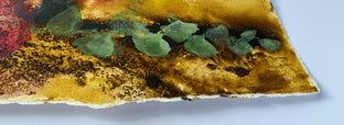 Hollyhock Magic by Melissa Gannon |  Side View of Artwork 