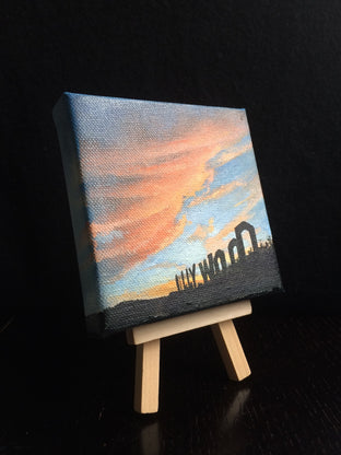 Hollywood by Jesse Aldana |  Side View of Artwork 