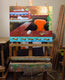 Original art for sale at UGallery.com | Home Office Sushi by Mitchell Freifeld | $475 | oil painting | 25' h x 30' w | thumbnail 3