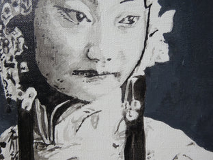 Original art for sale at UGallery.com | Because I'll Catch You: Portrait of a Beijing Opera Star by Hope Rambo | $1,200 | acrylic painting | 15.75' h x 19.69' w | photo 4