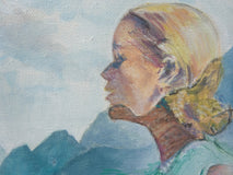 Original art for sale at UGallery.com | Our Precious Future by Hope Rambo | $1,600 | acrylic painting | 23.62' h x 19.69' w | thumbnail 3