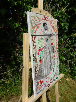 Original art for sale at UGallery.com | Victoire! by Hope Rambo | $1,300 | acrylic painting | 19.69' h x 11.81' w | photo 2