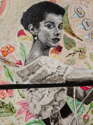 Original art for sale at UGallery.com | Victoire! by Hope Rambo | $1,300 | acrylic painting | 19.69' h x 11.81' w | photo 4