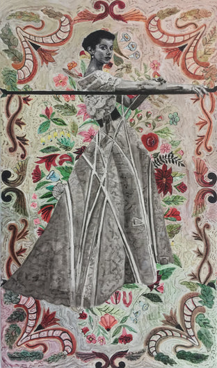 Original art for sale at UGallery.com | Victoire! by Hope Rambo | $1,300 | acrylic painting | 19.69' h x 11.81' w | photo 1