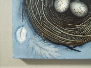 Original art for sale at UGallery.com | Hope is a Thing With Feathers by Jennifer Ross | $400 | acrylic painting | 12' h x 12' w | photo 4