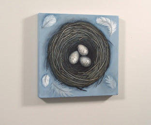 Original art for sale at UGallery.com | Hope is a Thing With Feathers by Jennifer Ross | $400 | acrylic painting | 12' h x 12' w | photo 3