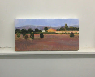 Horse Farm at Dusk by Janet Dyer |  Context View of Artwork 