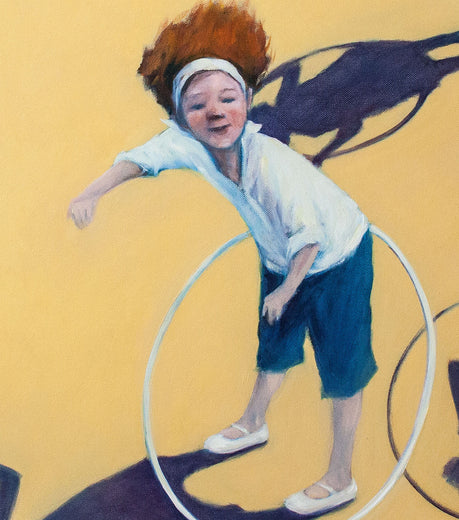 Ink Spots (Hula Hoop) by Nata Zaikina |   Closeup View of Artwork 