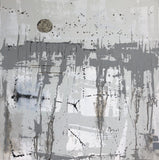 Original art for sale at UGallery.com | Hunter's Moon by Pat Forbes | $1,800 | acrylic painting | 36' h x 36' w | thumbnail 1
