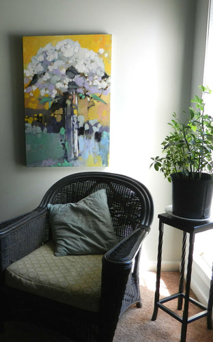 Original art for sale at UGallery.com | Fleur by Mary Pratt | $1,350 | oil painting | 36' h x 24' w | photo 3