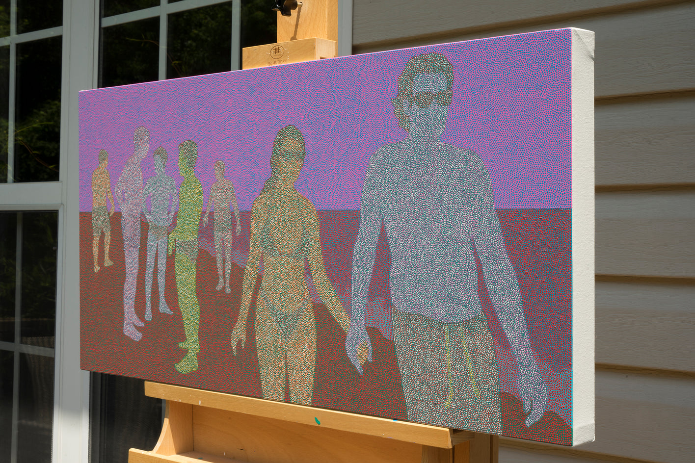 Ghost in the City - Beach 2 by Hyoungseok Kim |  Side View of Artwork 