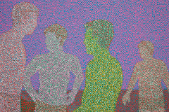 Original art for sale at UGallery.com | Ghost in the City - Beach 2 by Hyoungseok Kim | $1,500 | acrylic painting | 16.5' h x 33' w | thumbnail 4