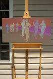 Original art for sale at UGallery.com | Ghost in the City - Beach 3 by Hyoungseok Kim | $1,500 | acrylic painting | 16.5' h x 33' w | thumbnail 3
