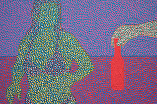 Original art for sale at UGallery.com | Ghost in the City - Beach 4 by Hyoungseok Kim | $1,275 | acrylic painting | 16.5' h x 30' w | photo 4