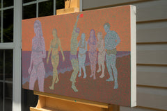 Original art for sale at UGallery.com | Ghost in the City - Beach 5 by Hyoungseok Kim | $1,275 | acrylic painting | 16.5' h x 30' w | thumbnail 2