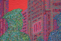 Original art for sale at UGallery.com | Ghost in the City - Police by Hyoungseok Kim | $800 | acrylic painting | 16.5' h x 16.5' w | thumbnail 4
