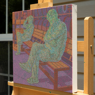 Ghost in the City - Waiting by Hyoungseok Kim |  Side View of Artwork 