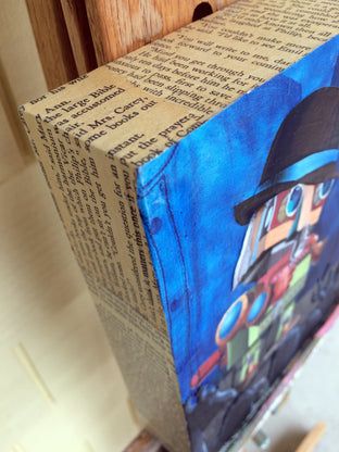 Original art for sale at UGallery.com | I Did It My Way by Diane Flick | $625 | mixed media artwork | 8' h x 6' w | photo 2