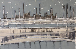 Original art for sale at UGallery.com | I Got the Blues III by Pat Forbes | $600 | acrylic painting | 24' h x 36' w | thumbnail 1