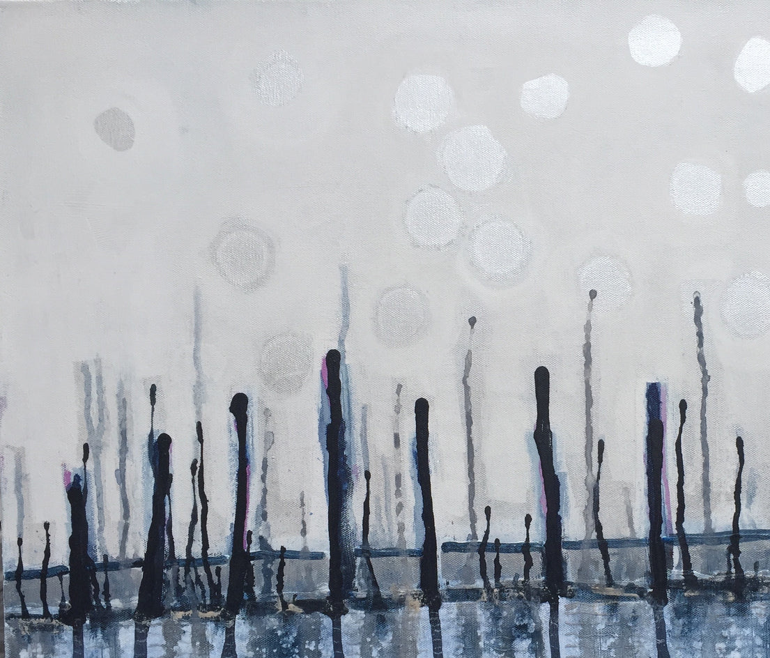 I Got the Blues II by Pat Forbes |  Side View of Artwork 