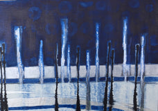 Original art for sale at UGallery.com | I Got the Blues I by Pat Forbes | $600 | acrylic painting | 24' h x 36' w | thumbnail 3