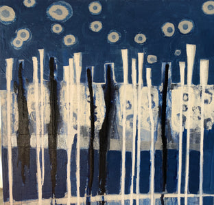 I Got the Blues IV by Pat Forbes |  Side View of Artwork 