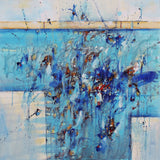 Original art for sale at UGallery.com | I'll Sing You a New World by Cynthia Ligeros | $3,700 | oil painting | 36' h x 36' w | thumbnail 1