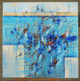 Original art for sale at UGallery.com | I'll Sing You a New World by Cynthia Ligeros | $3,700 | oil painting | 36' h x 36' w | thumbnail 3