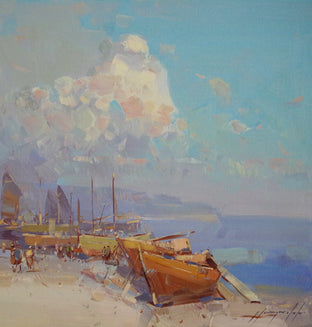 Through the Harbor by Vahe Yeremyan |  Context View of Artwork 