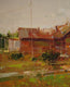 Original art for sale at UGallery.com | Farmyard by Vahe Yeremyan | $350 | oil painting | 11' h x 14' w | thumbnail 3